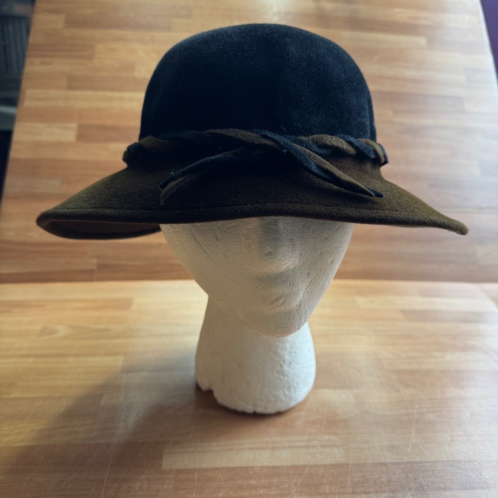 Shapeaux vintage brown and black womens hat